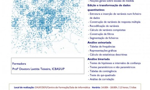 16ª edição do Curso de Análise estatística com SPSS